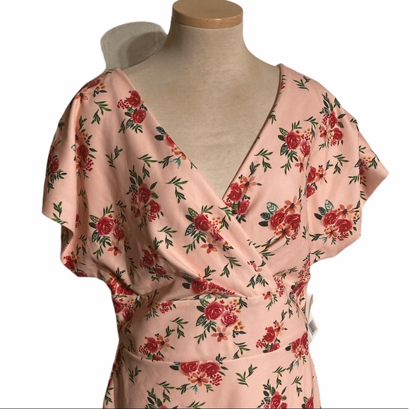 Alexia Admor Naomi Surplice Neck Sheath Dress NWT - Picture 2 of 11